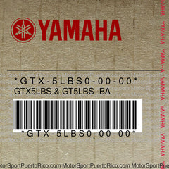 GTX-5LBS0-00-00 Original OEM YAMAHA