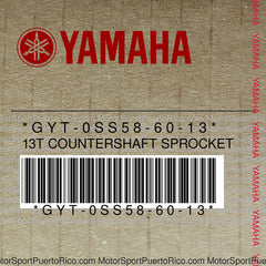 GYT-0SS58-60-13 Original OEM YAMAHA