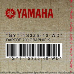 GYT-1S325-40-WD Original OEM YAMAHA