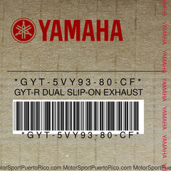 GYT-5VY93-80-CF Original OEM YAMAHA