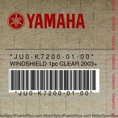 JU0-K7200-01-00 Original OEM YAMAHA