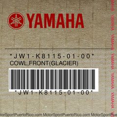 JW1-K8115-01-00 Original OEM YAMAHA