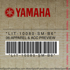 LIT-10080-SM-B6 Original OEM YAMAHA