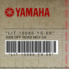 LIT-10080-YS-09 Original OEM YAMAHA