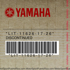 LIT-11626-17-26 Original OEM YAMAHA