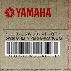 LUB-05W30-AP-QT Original OEM YAMAHA