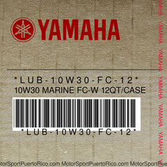 LUB-10W30-FC-12 Original OEM YAMAHA