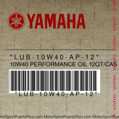 LUB-10W40-AP-12 Original OEM YAMAHA