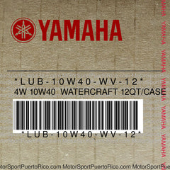 LUB-10W40-WV-12 Original OEM YAMAHA