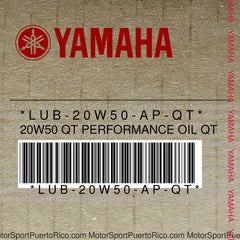 LUB-20W50-AP-QT Original OEM YAMAHA