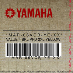 MAR-06VCB-YE-XX Original OEM YAMAHA