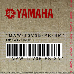 MAW-15V3B-PK-SM Original OEM YAMAHA