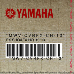 MWV-CVRFX-CH-12 Original OEM YAMAHA