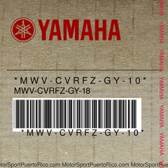 MWV-CVRFZ-GY-10 Original OEM YAMAHA
