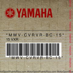 MWV-CVRVR-BC-15 Original OEM YAMAHA