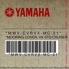 MWV-CVRVX-MC-21 Original OEM YAMAHA