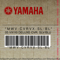 MWV-CVRVX-SL-BL Original OEM YAMAHA