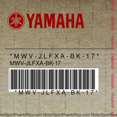 MWV-JLFXA-BK-17 Original OEM YAMAHA