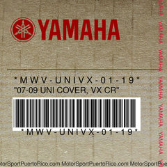 MWV-UNIVX-01-19 Original OEM YAMAHA