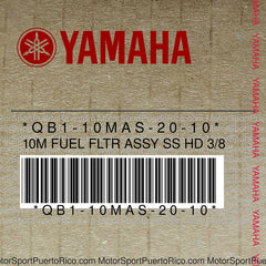 QB1-10MAS-20-10 Original OEM YAMAHA