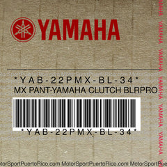 YAB-22PMX-BL-34 Original OEM YAMAHA